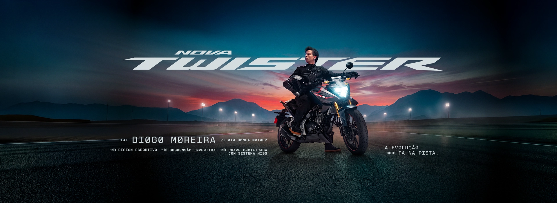 Foto em destaque da CB 300F Twister S
